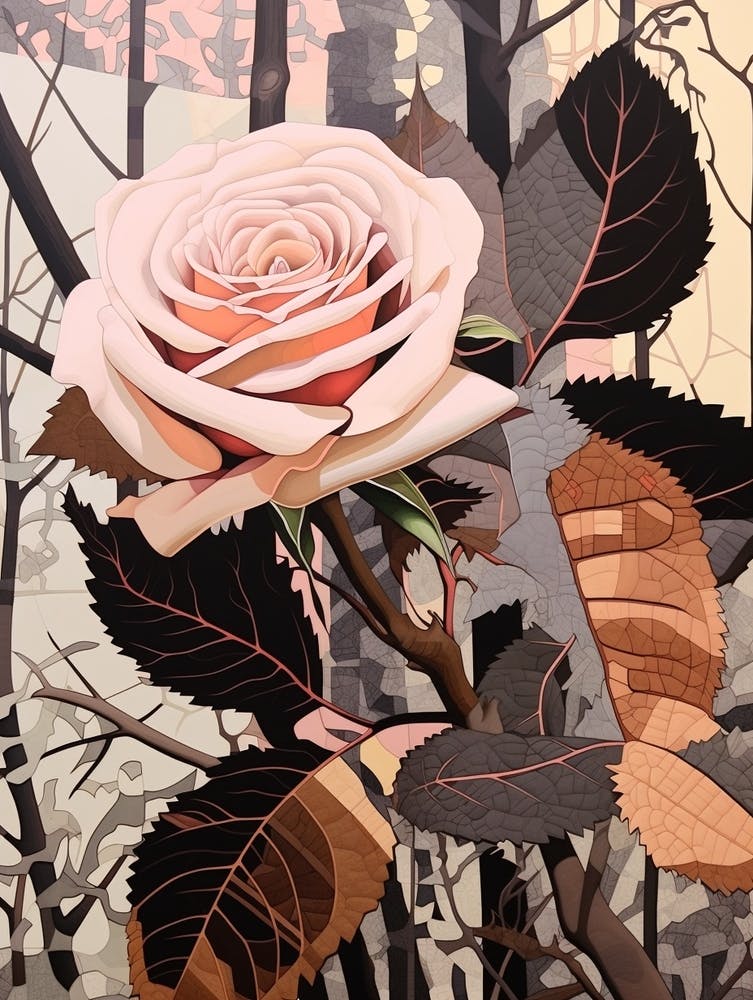 Illustration Florale Rose 2