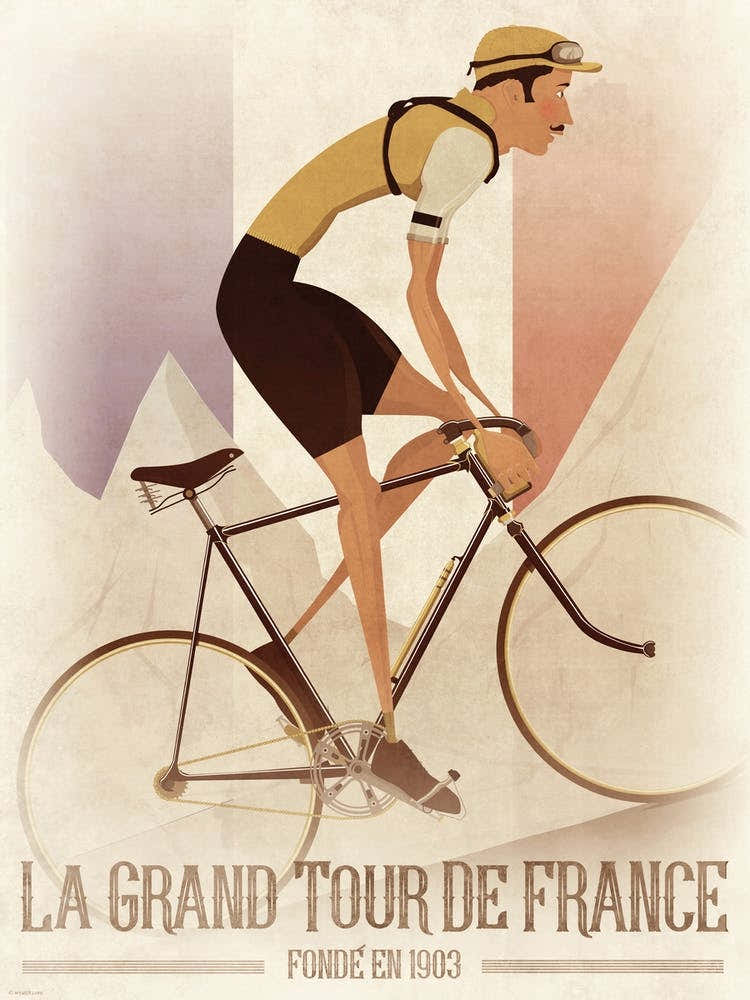 Vintage Style Tour De France Flag