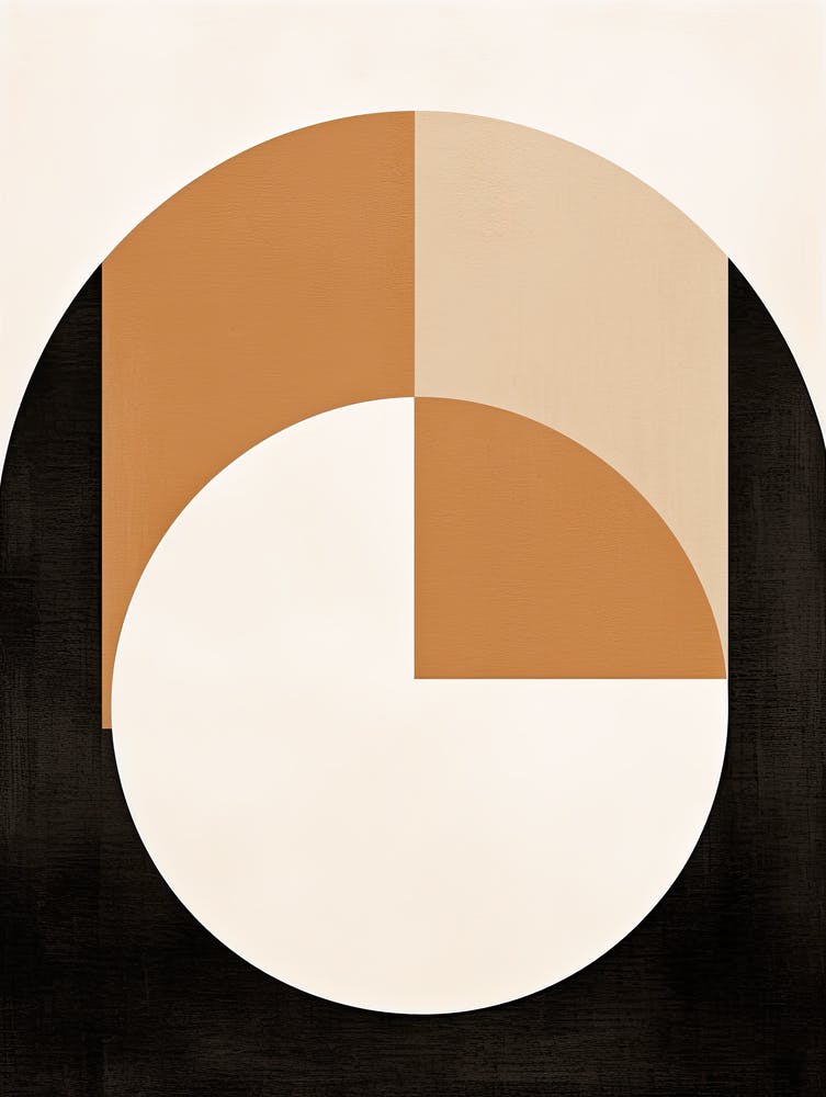 Beige Celestial Canvas; Mid Century Art