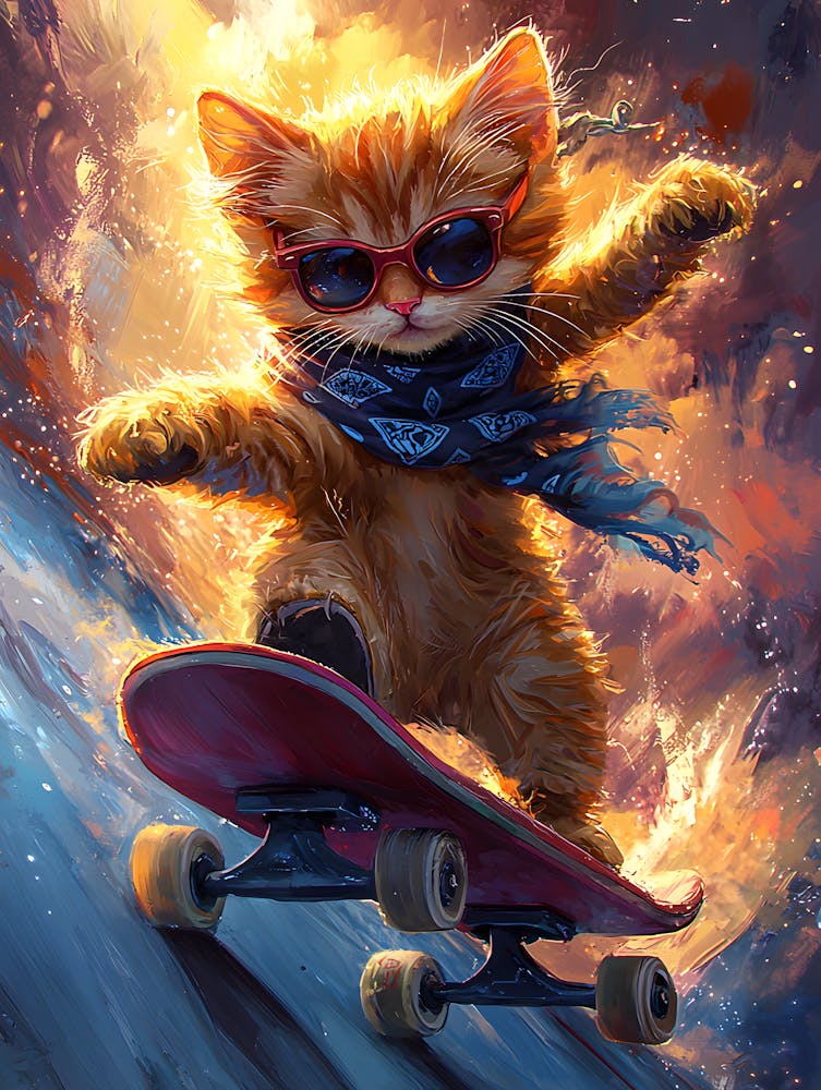 Skateboard Cat 4