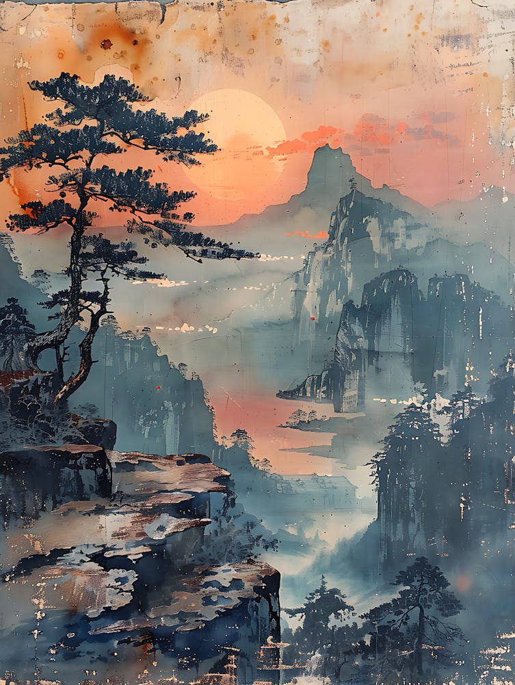 Antique Chinese Landscape Painting 9