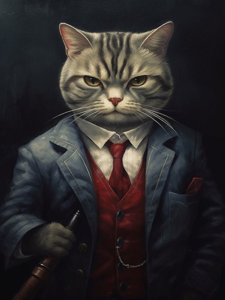 Gangster Cat American Shorthair 2