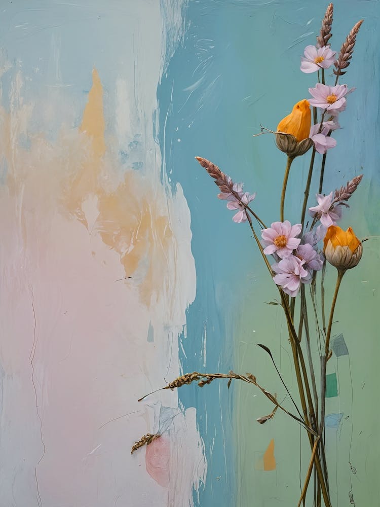 Pastel Floral Painted Symphony no1