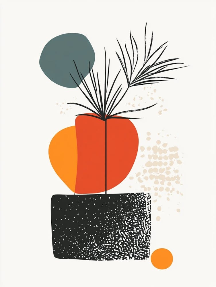 Abstract Plant Print