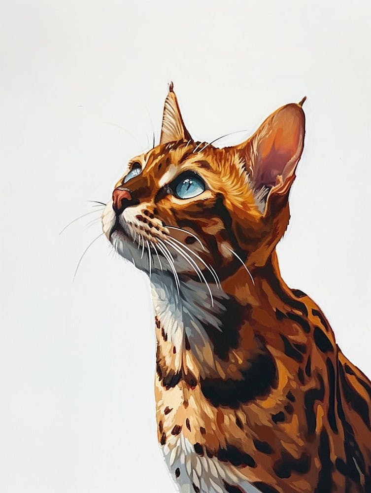 Chat Bengal Peinture 3