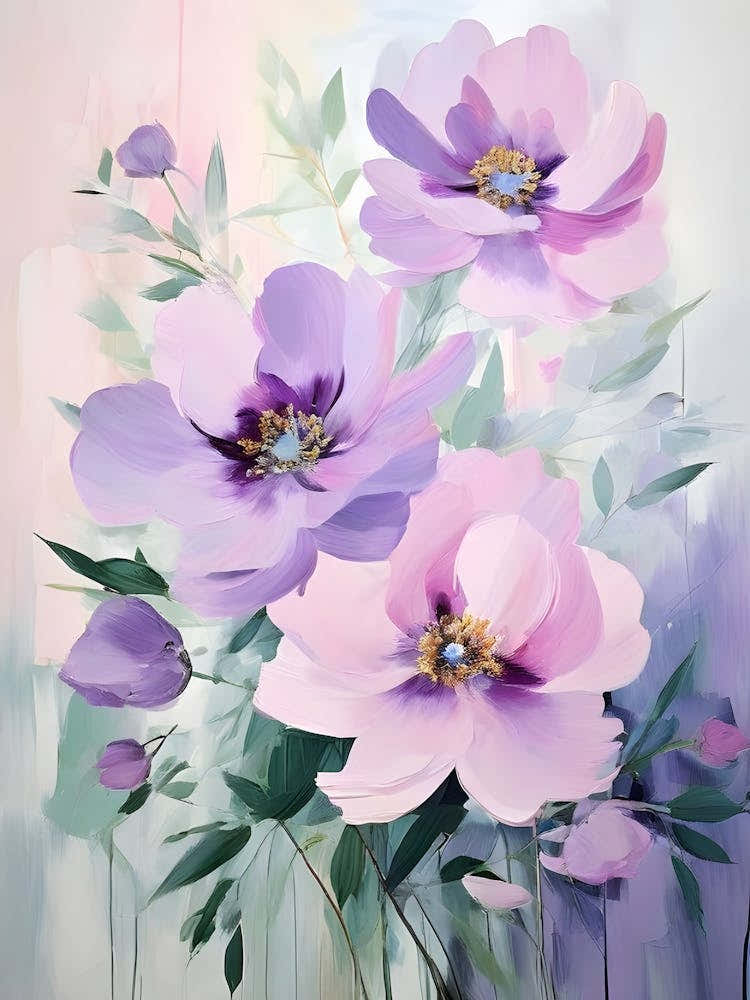 Pink Flowers Canvas Print