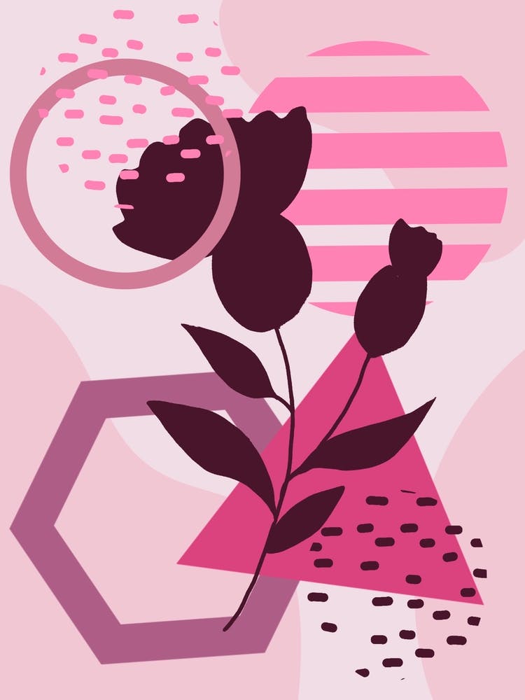 Abstract Abstract Flower Painting