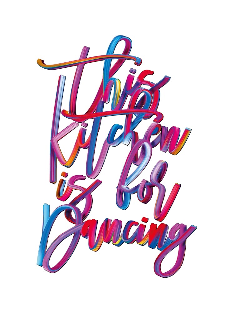 Colourful Graffiti Type This Kitchen Is For Dancing