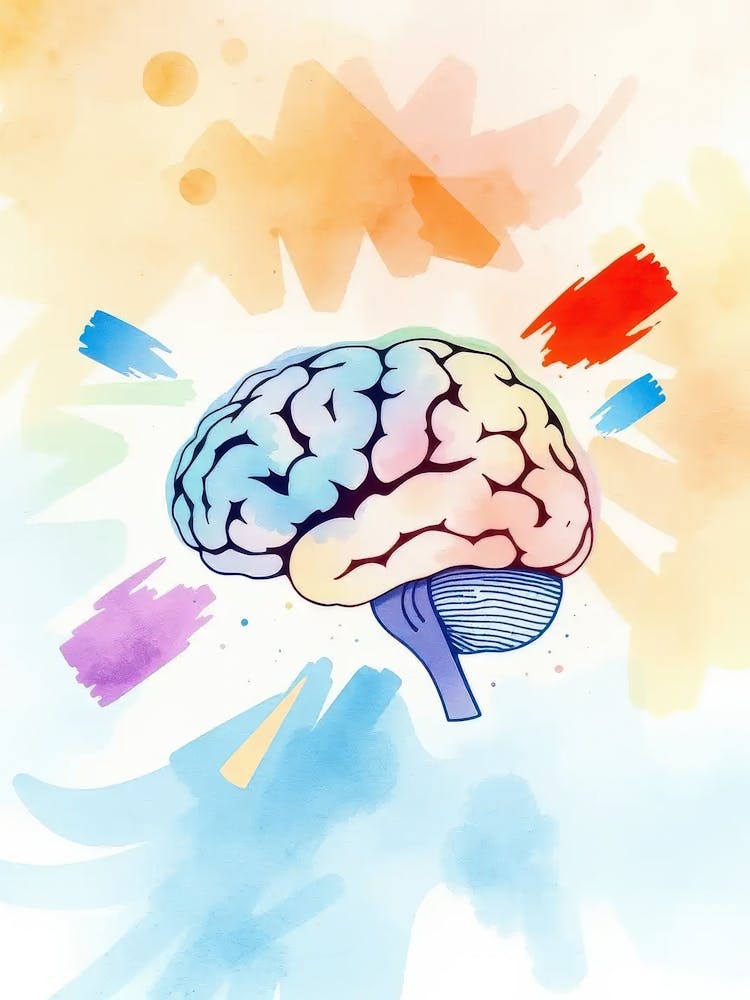 Abstract Brain Painting