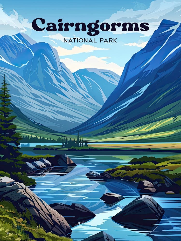 Cairngorms National Park Lebendige Reisekunst