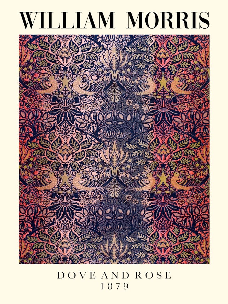 William Morris Dove And Rose