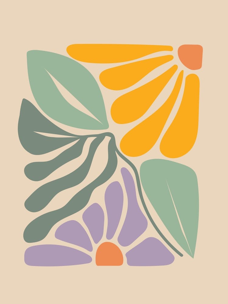 Farbenfrohe Pastellblumen