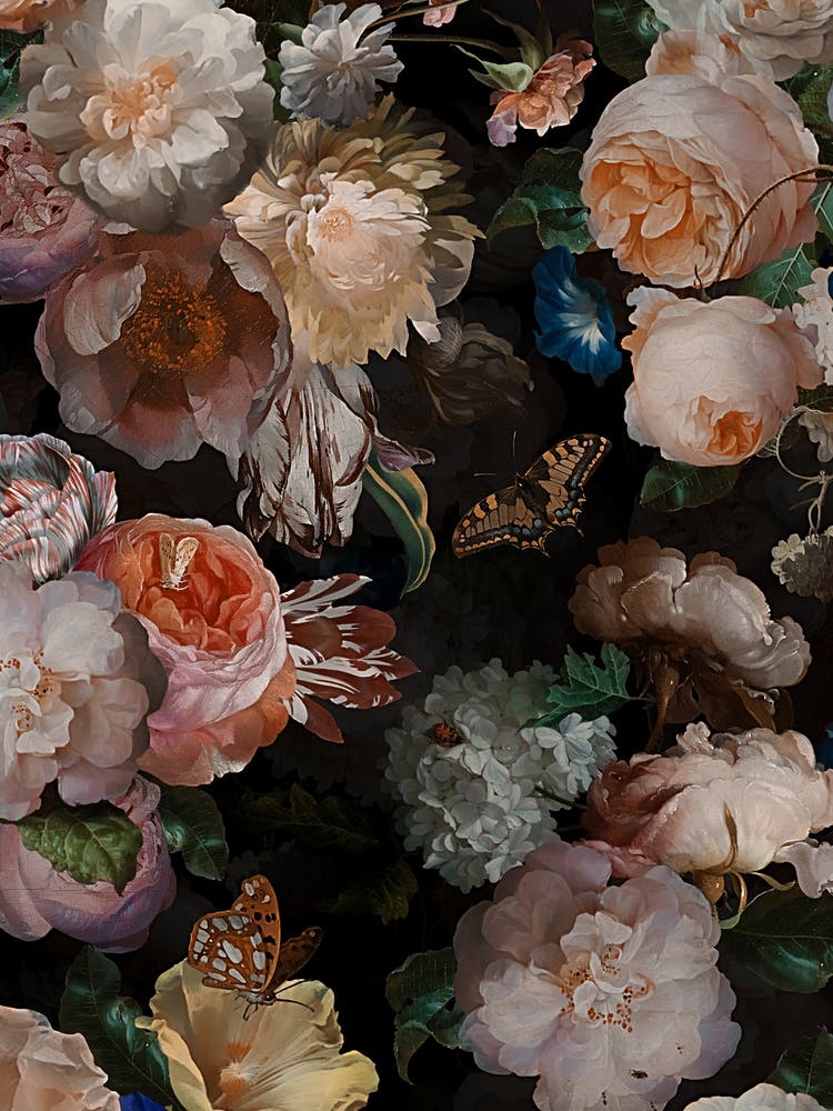 Dutch Antique Flowers Ii