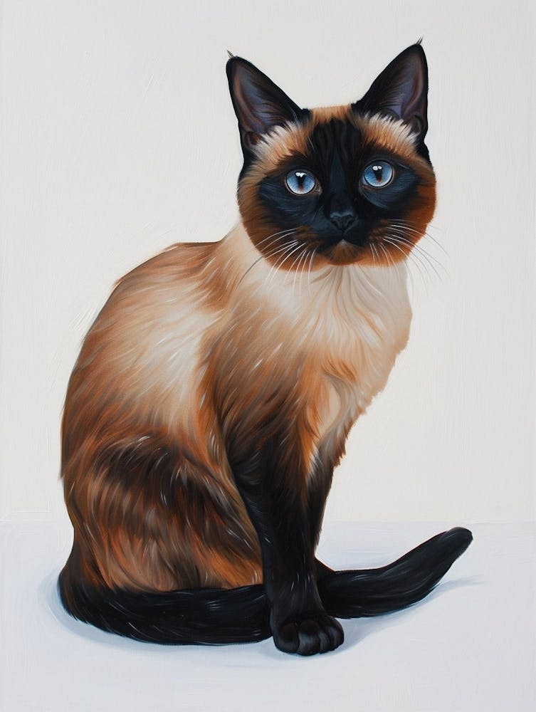 Birman Cat Painting 4