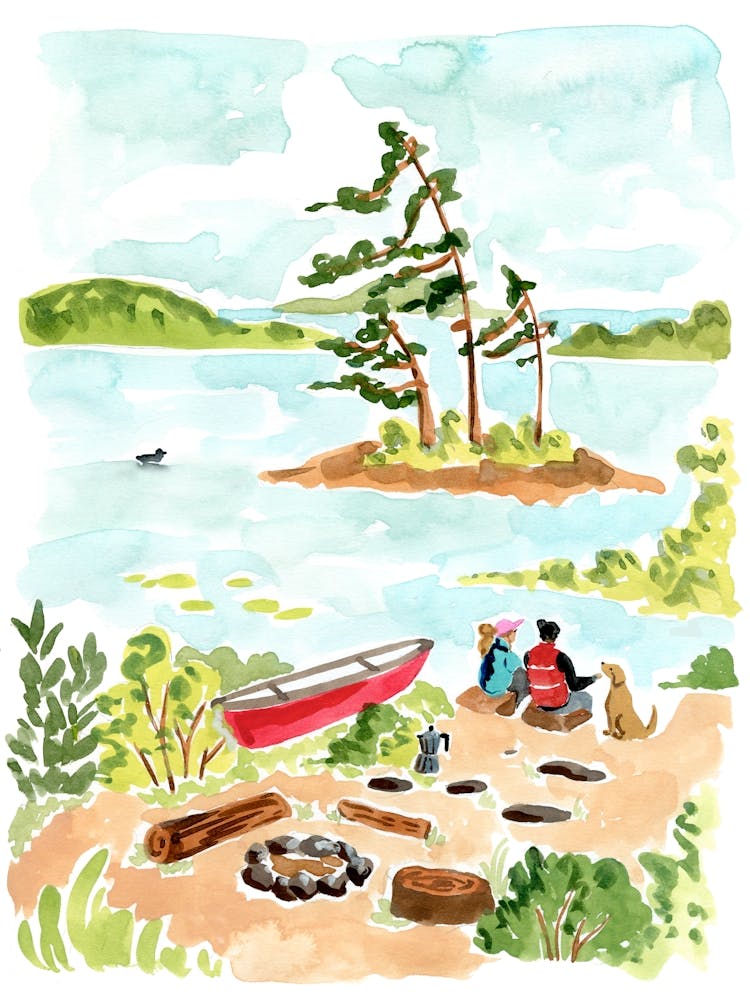 Camping on the Lake