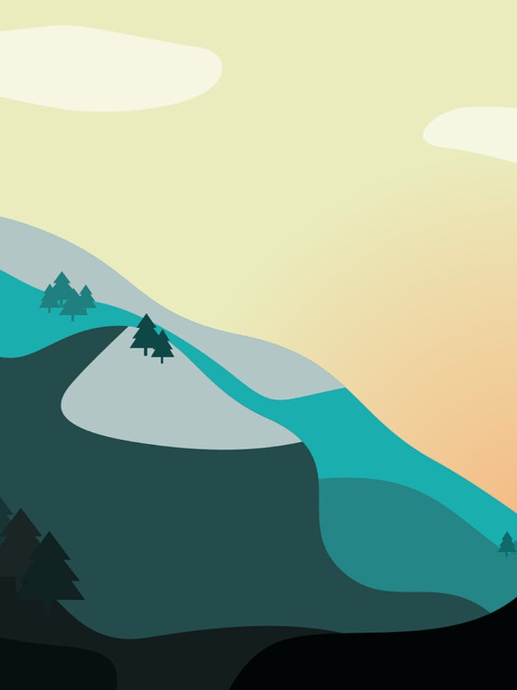 Landscape At Sunset 1