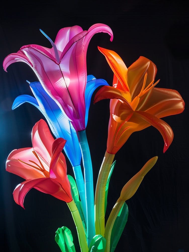 Bright Inflatable Flowers Lily 3