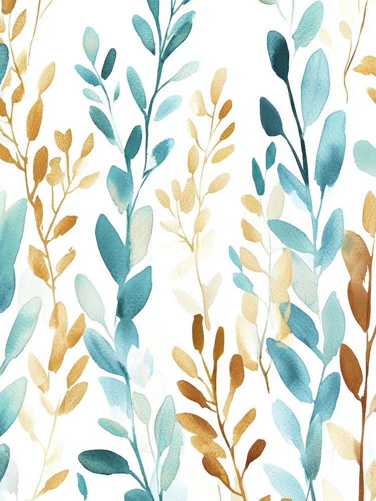 Watercolor Leaves 39