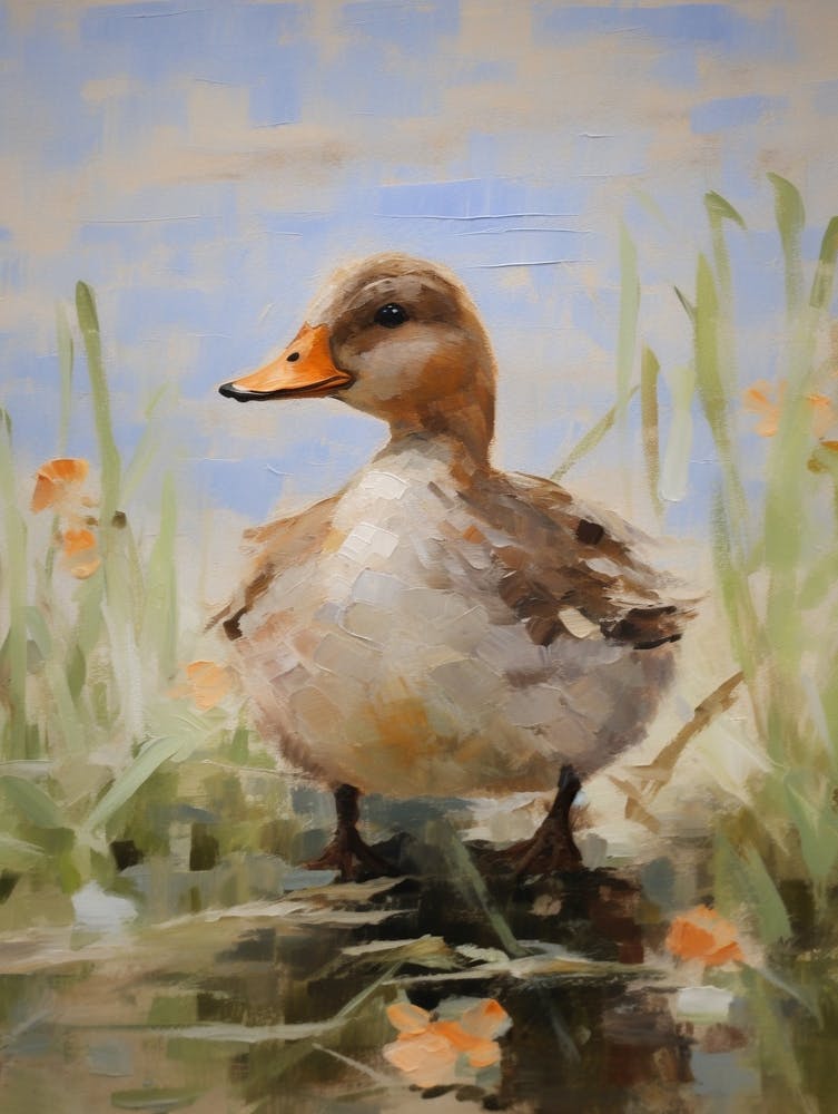 Peinture d'Oiseau - Canard 4