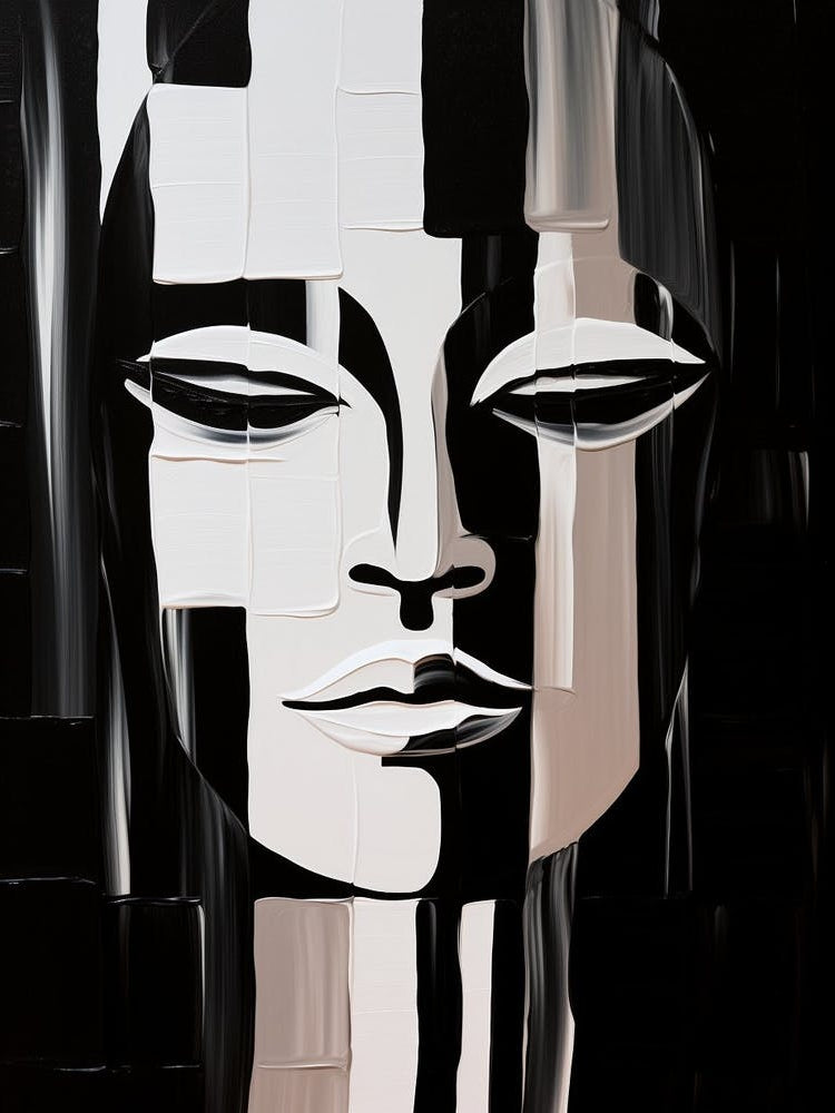 Spectrum Of Emotions Abstract Black And White 4