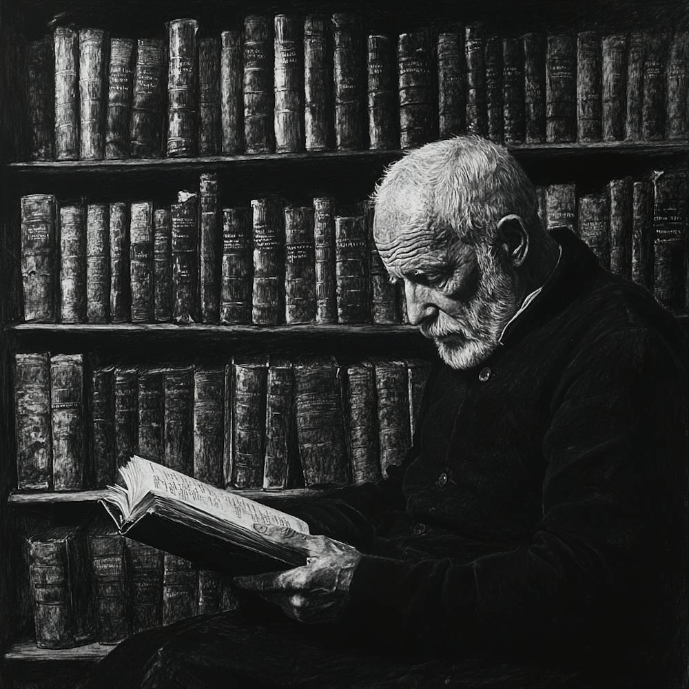 Man Reading A Book