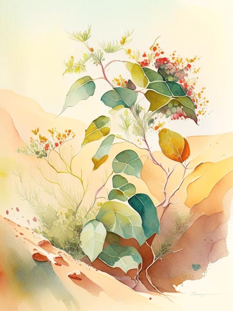 Poison Ivy In Desert Landscape Pop Art 7