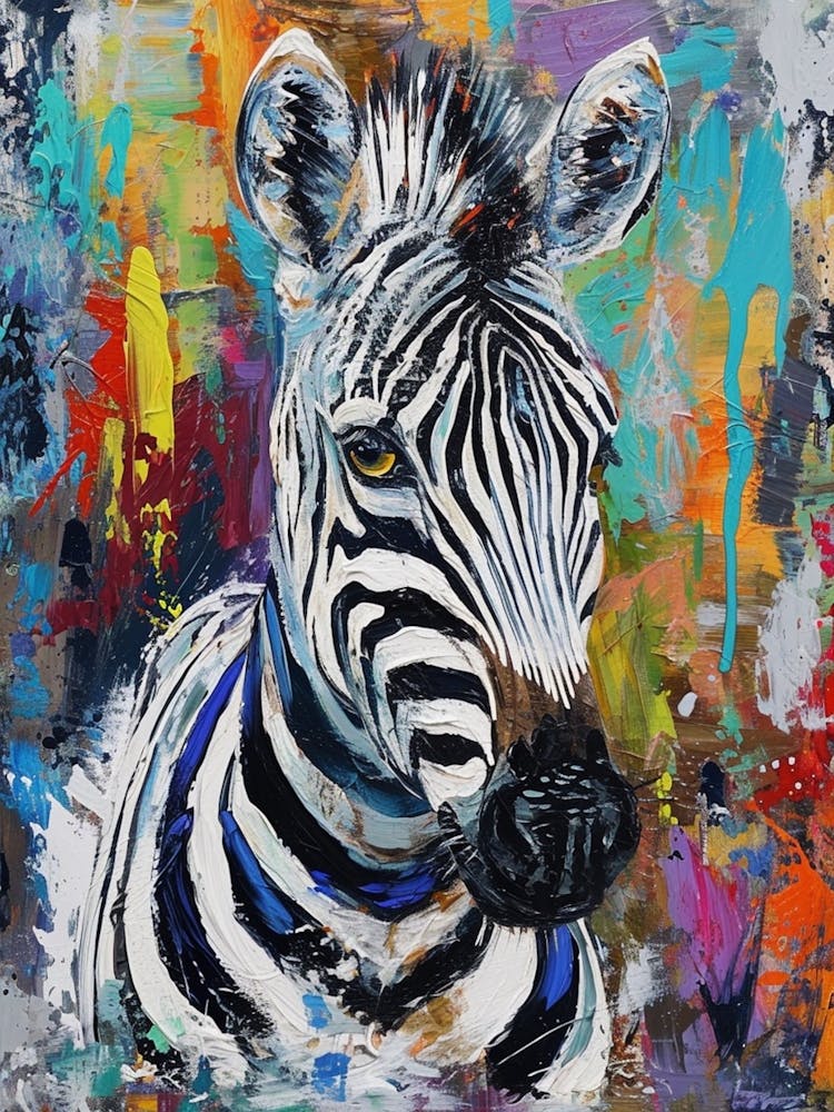 Zebra Pinselstriche 1
