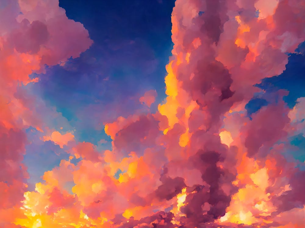 Sunset Clouds vibrant