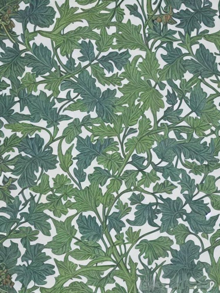 Black Oak 2 tree Vintage Botanical