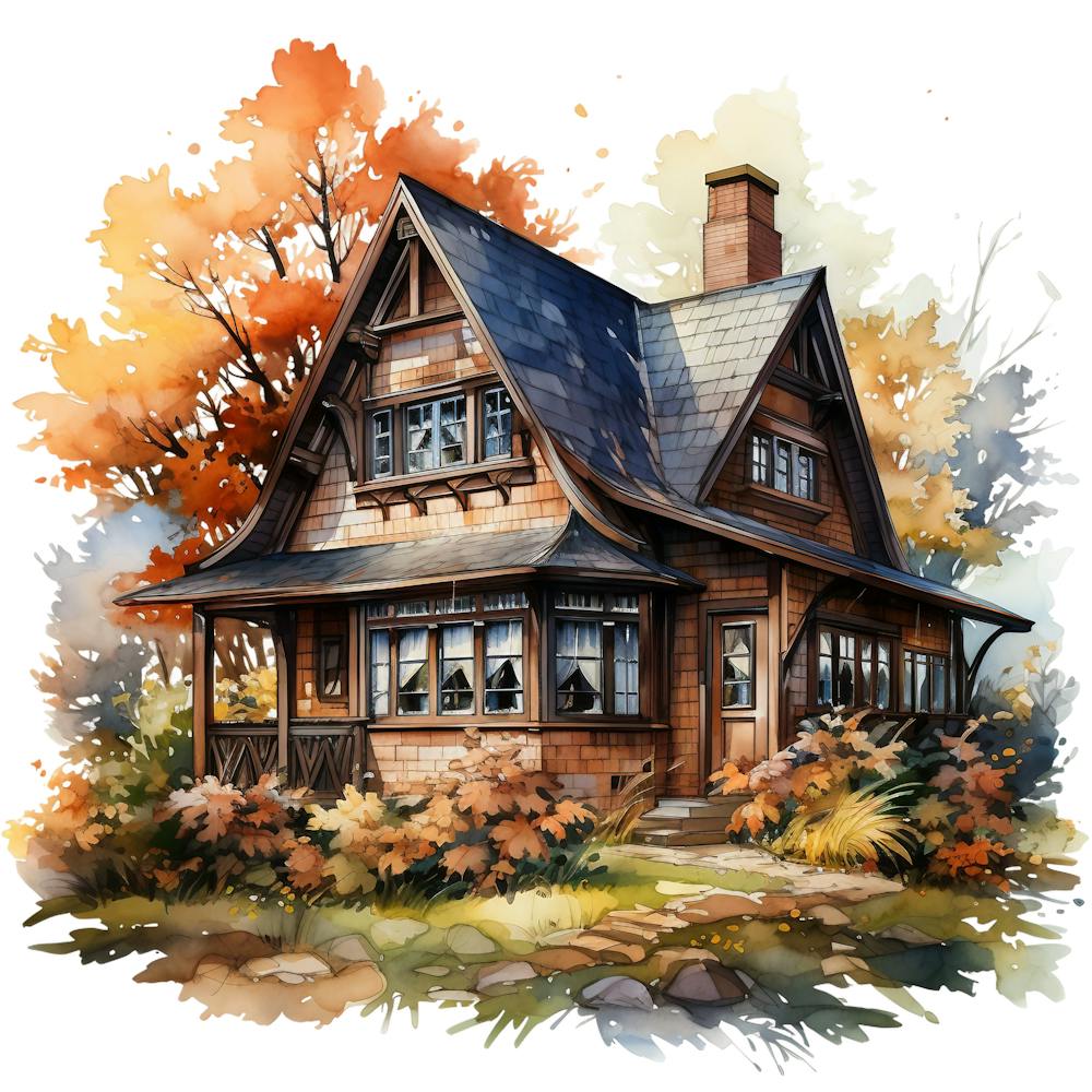 Watercolor House