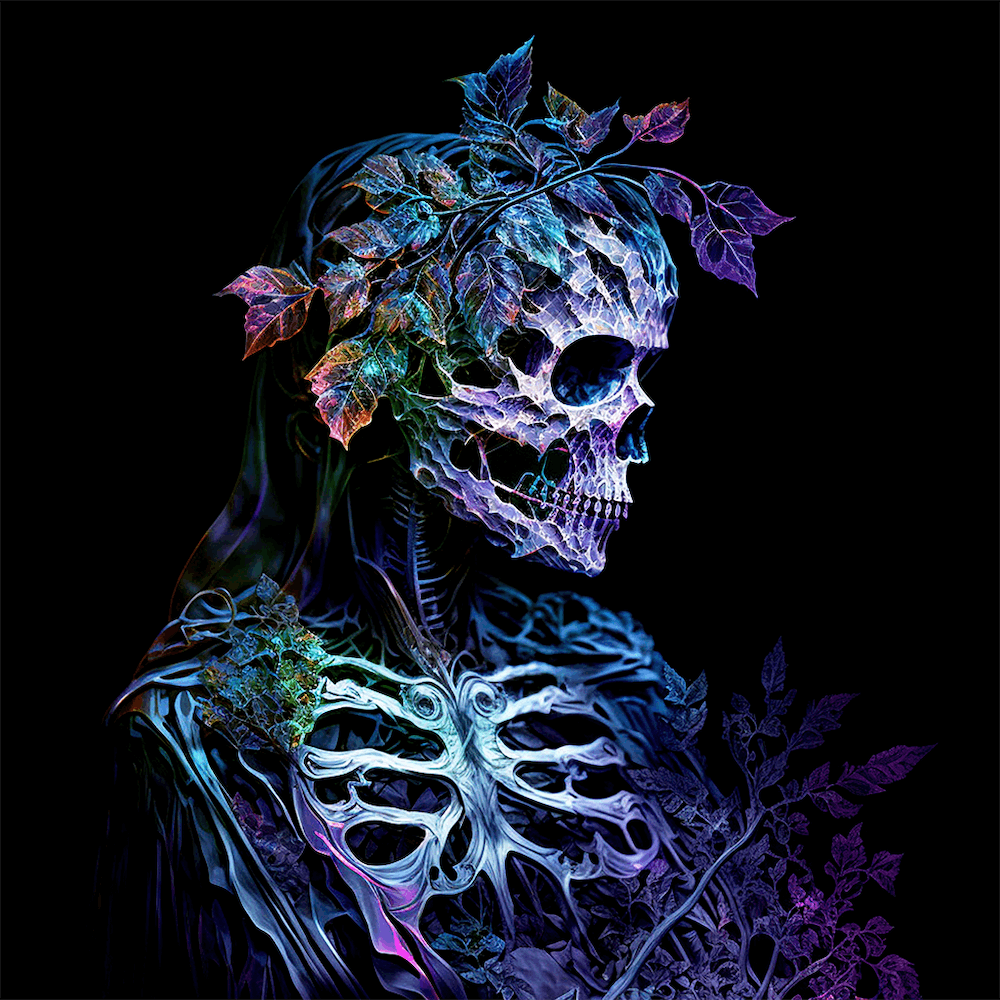 Fantasy Holographic Death Goddess