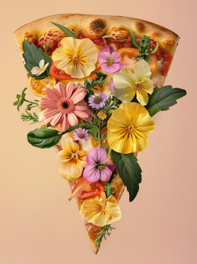 Flowers On Pizza