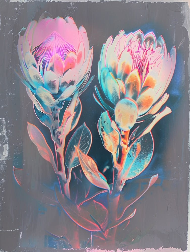 Iridescent Flower Protea 1