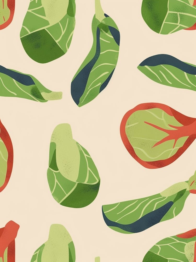 Brussel Sprouts Pattern Illustration 2