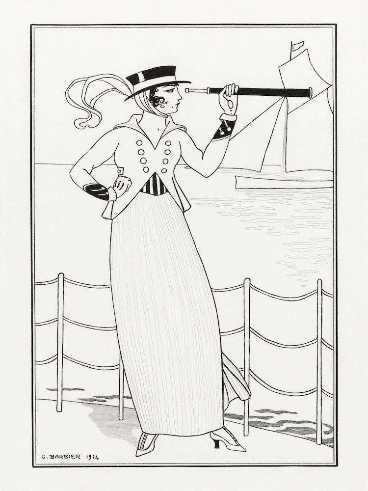 Costumes Parisiens (1914), 2, George Barbier