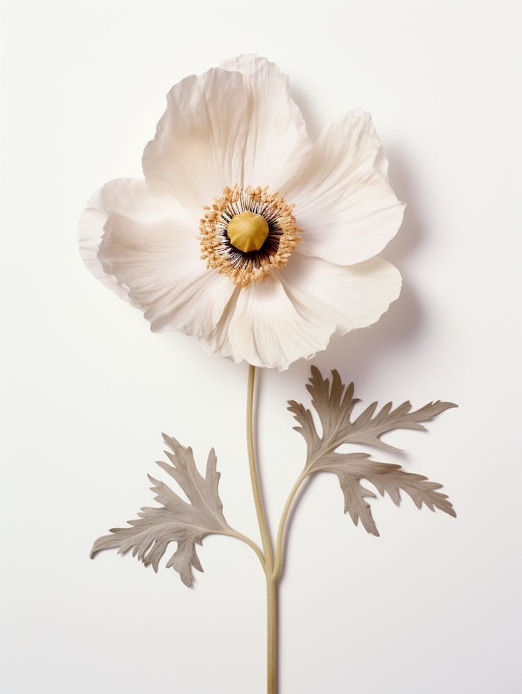 Gepresste Blume Botanische Kunst Anemone 1