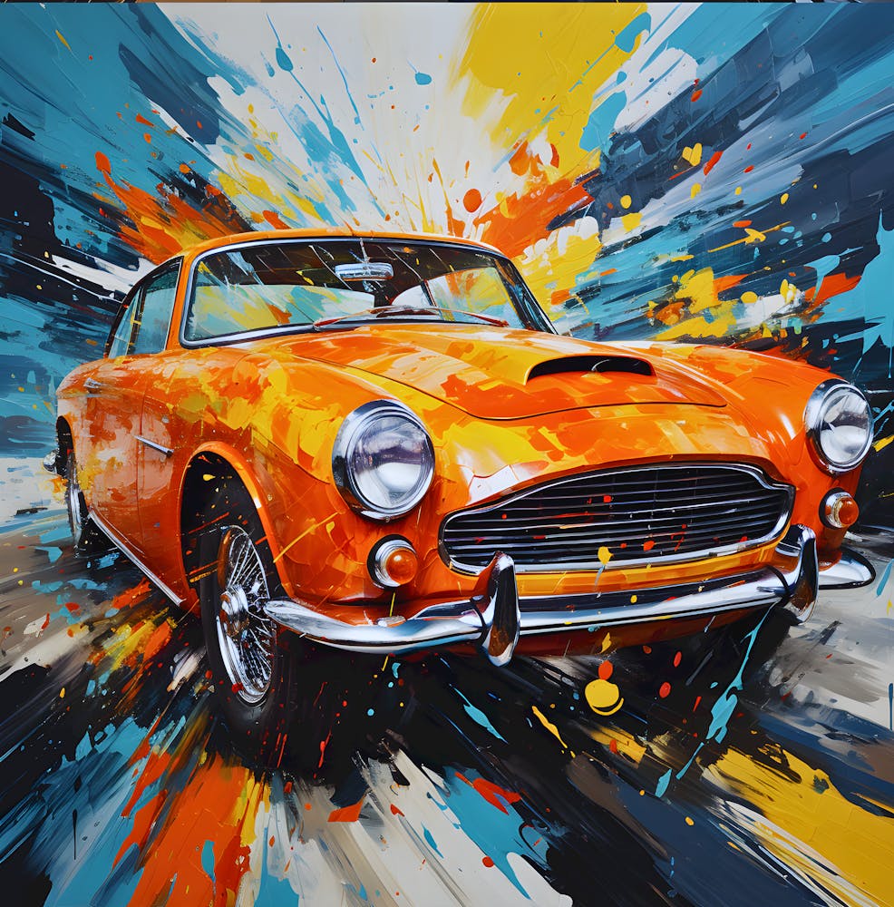 Abstract art car