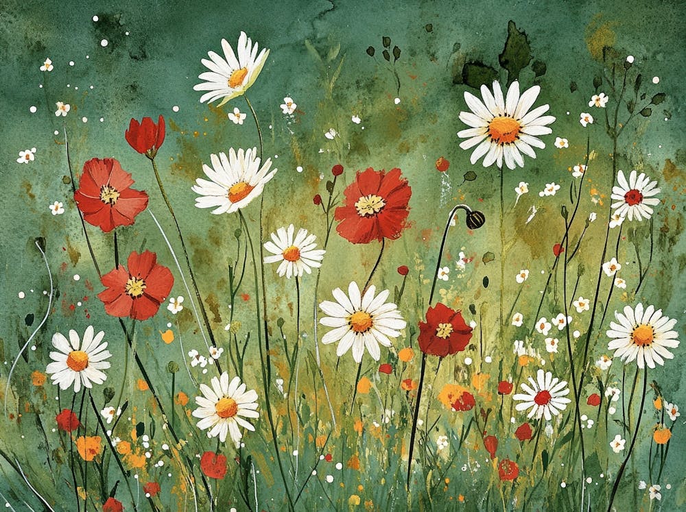 Daisies In The Meadow 16