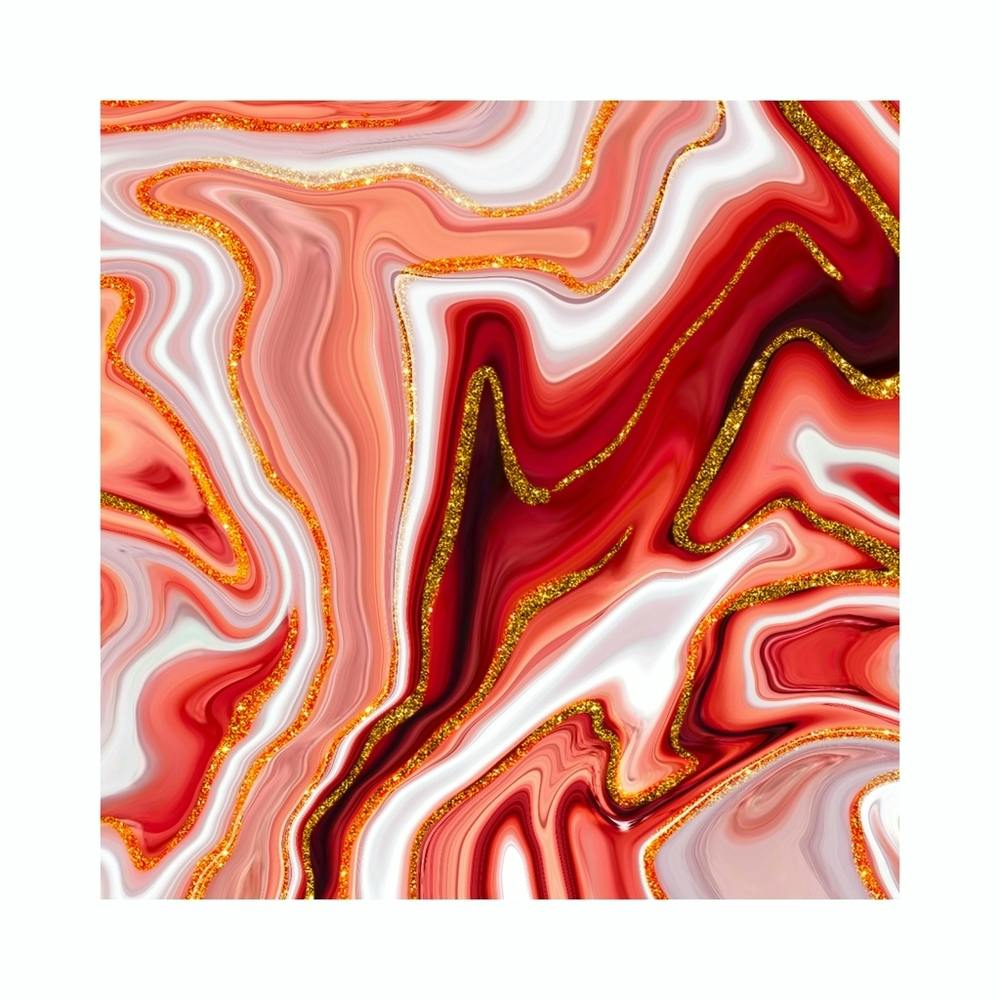 Red And Gold Marble