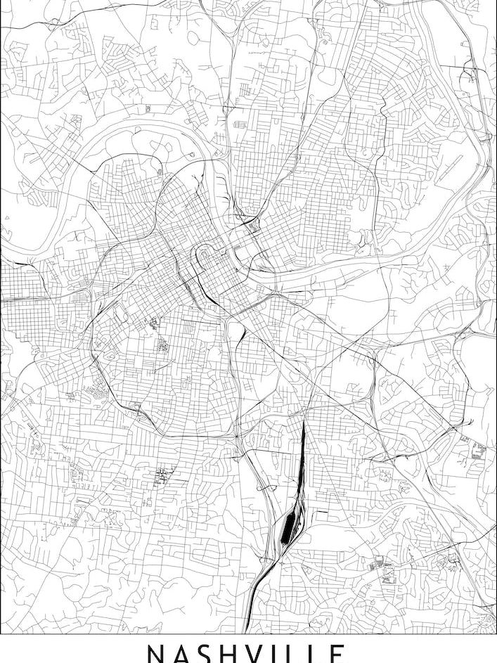 Nashville White Map