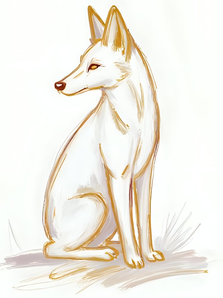 Fox watercolor