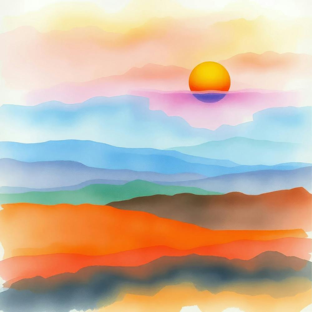 Watercolor Landscape 4
