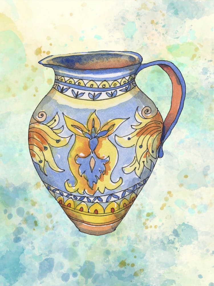 Watercolor Chinoiserie 1