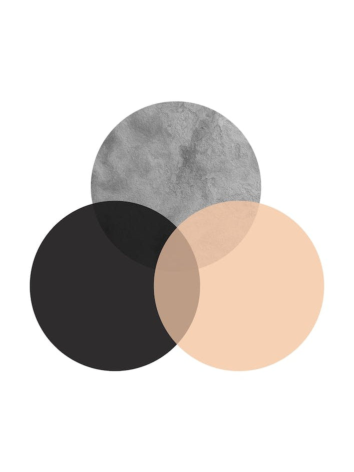 Circle Stone Layered Abstract