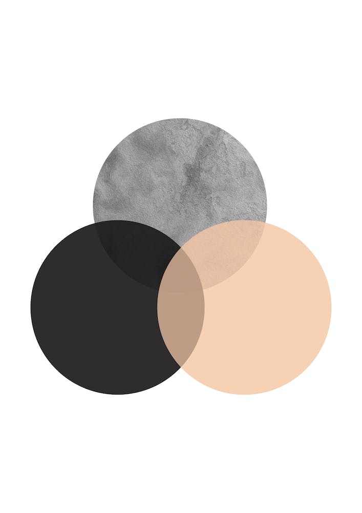 Circle Stone Layered Abstract