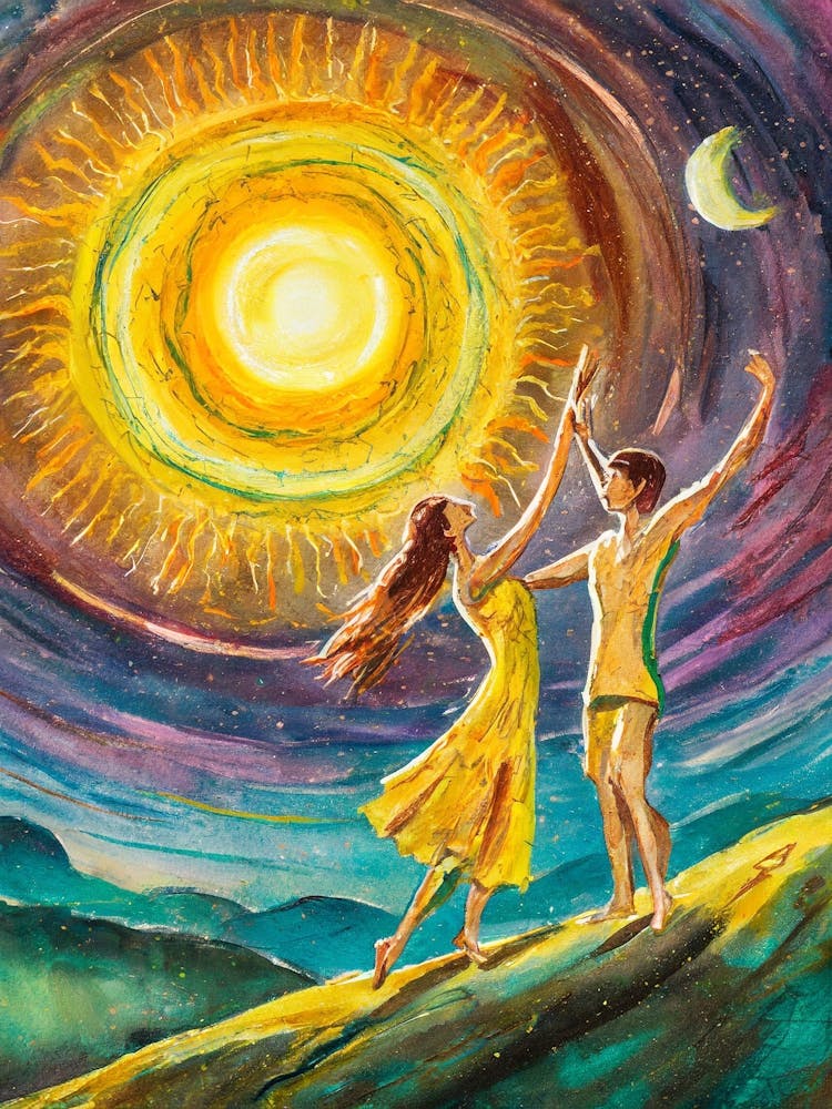 A Celestial Dance Between The Sun And The Moon