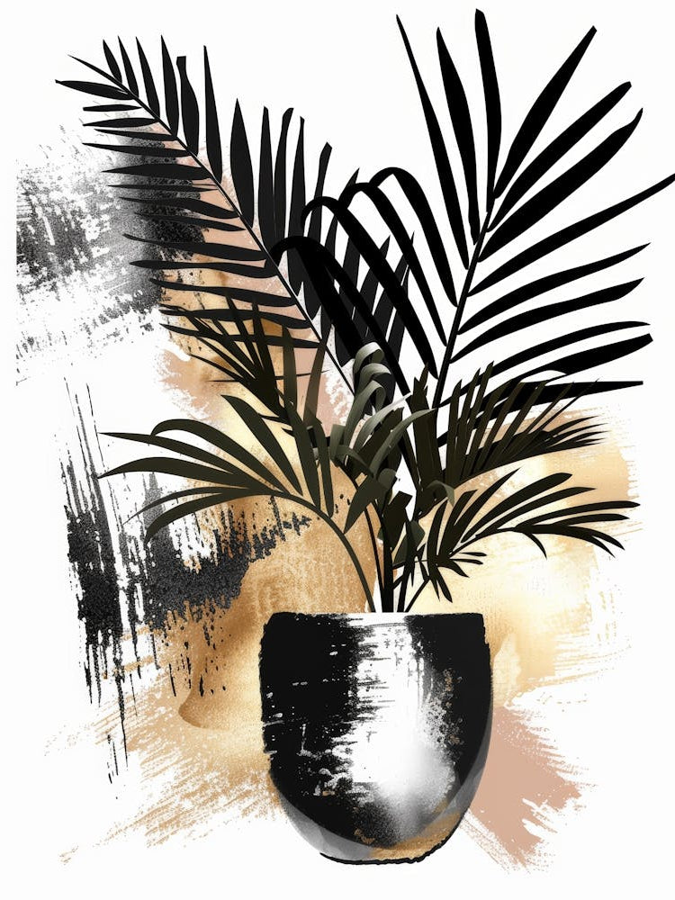 Palms In A Pot