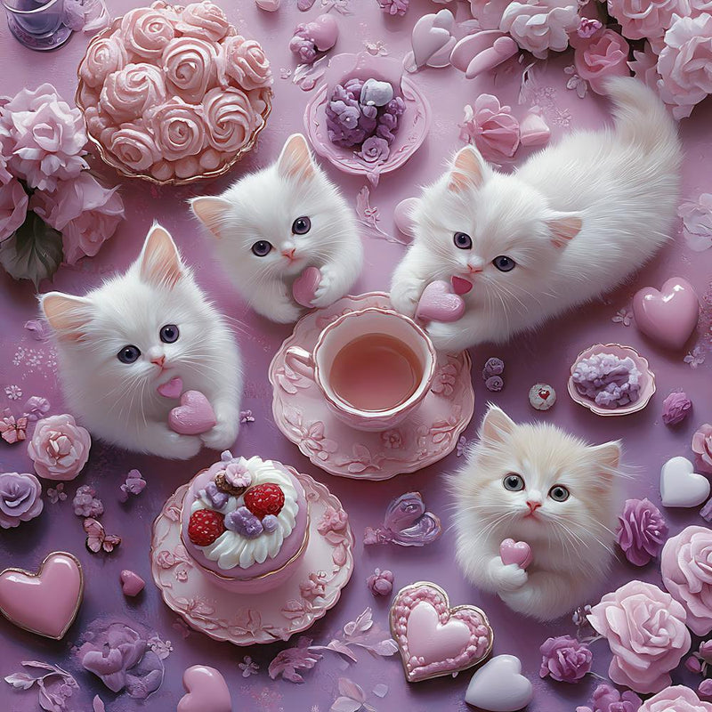 Dreamy Valentines Tea Party Scene