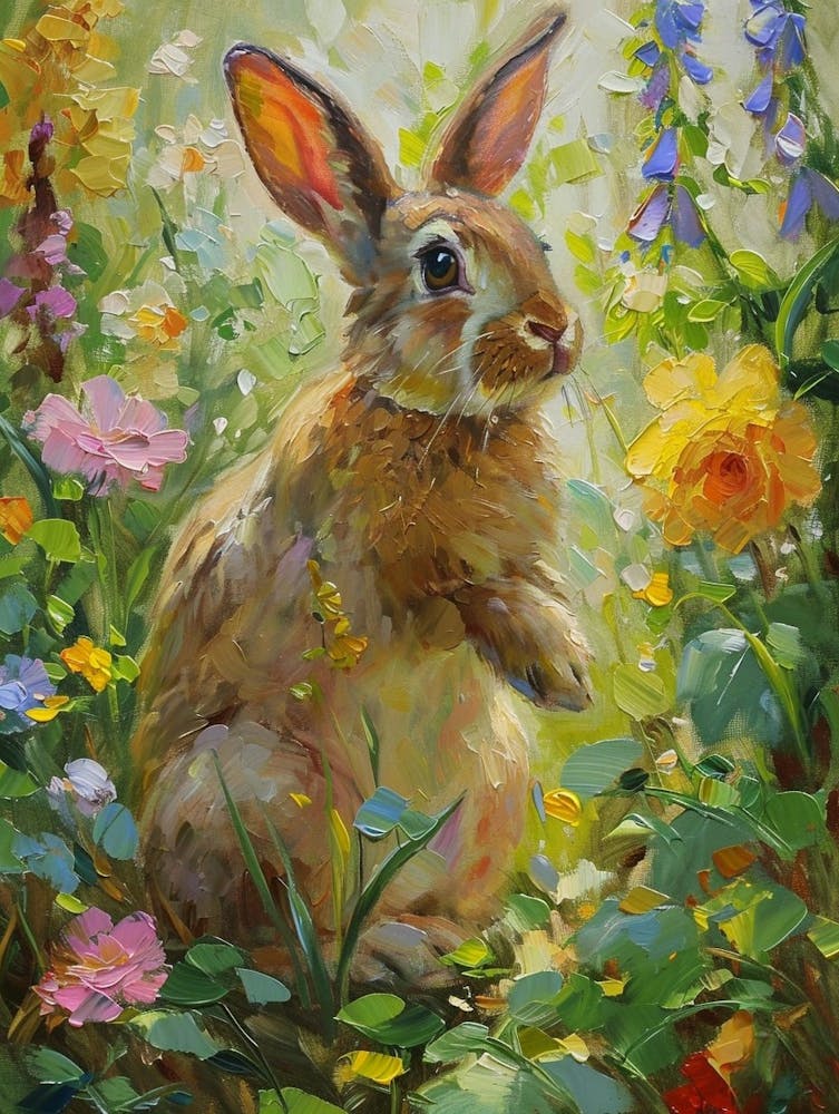Californian Rabbit Painting 2