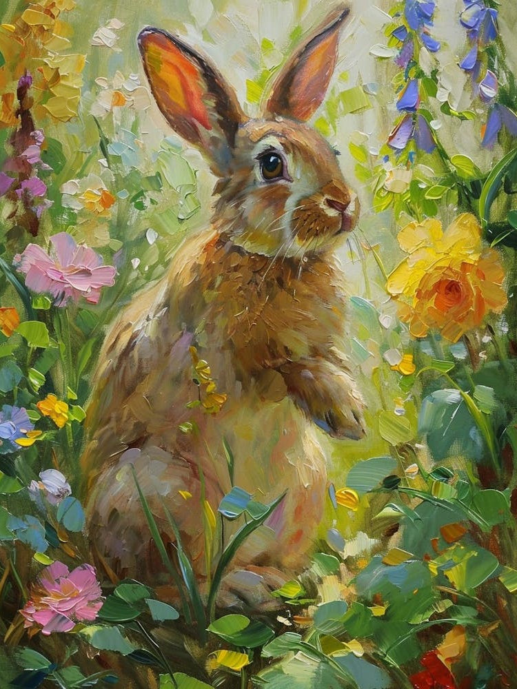 Californian Rabbit Painting 2